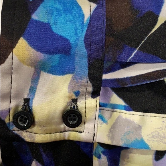 Calvin Klein Silky Gorgeous Button Down Blouse - Picture 6 of 8